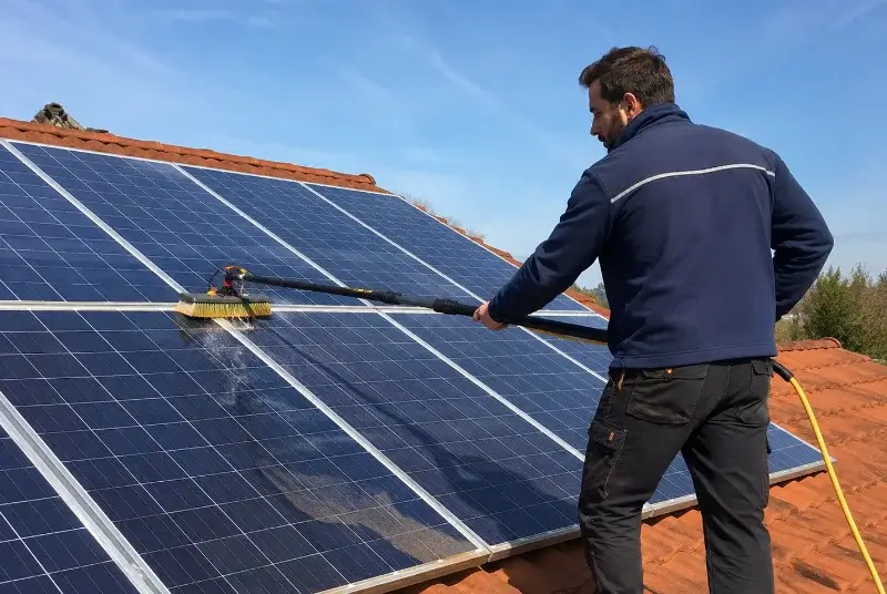 Nettoyage et entretien de panneaux solaires à Saint-Martial-sur-Né